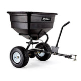 darrahopens Home & Garden > Garden Tools PLANTCRAFT Tow Behind Broadcast Spreader 90kg 105L Seed Fertiliser Tow Rotary