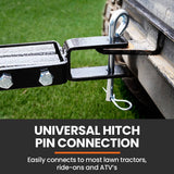 Darrahopens Home & Garden > Garden Tools PlantCraft Tow Behind Lawn Roller Spike Aerator 36" Wide, Universal Hitch for Ride on Mower, Garden Tractor