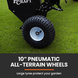 Darrahopens Home & Garden > Garden Tools PlantCraft Tow Behind Plug Lawn Aerator 1m (40") Wide, Universal Hitch for Ride on Mower, Garden Tractor