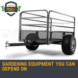 Darrahopens Home & Garden > Garden Tools PLANTCRAFT Towed Steel Mesh Dump Cart Garden ATV Mower Trailer Tray 1250lbs