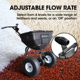 Darrahopens Home & Garden > Garden Tools PLANTCRAFT Walk Behind Broadcast Spreader 56kg 60L Seed Lawn Fertiliser