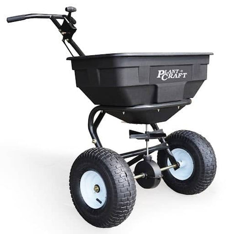 Darrahopens Home & Garden > Garden Tools PLANTCRAFT Walk Behind Broadcast Spreader 56kg 60L Seed Lawn Fertiliser