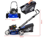 darrahopens Home & Garden > Garden Tools POWERBLADE Lawn Mower 139CC 17 - Petrol Powered Push Lawnmower 4 Stroke Engine