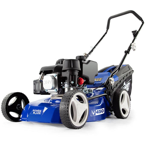 darrahopens Home & Garden > Garden Tools POWERBLADE Lawn Mower 139CC 17 - Petrol Powered Push Lawnmower 4 Stroke Engine