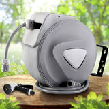 darrahopens Home & Garden > Garden Tools Retractable Hose Reel 30M Garden Water Auto Rewind Spray Gun