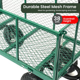 Darrahopens Home & Garden > Garden Tools Wallaroo Steel Mesh Garden Trolley Cart - Green