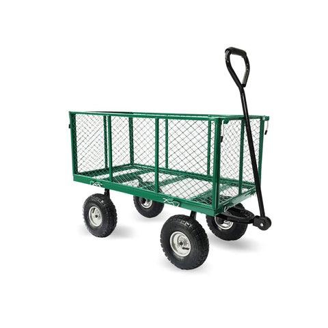 Darrahopens Home & Garden > Garden Tools Wallaroo Steel Mesh Garden Trolley Cart - Green