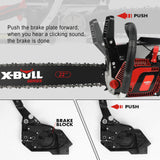Darrahopens Home & Garden > Garden Tools X-BULL 62cc Chainsaw Petrol Commercial 22" Bar E-Start Tree Pruning Top Handle