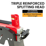 Darrahopens Home & Garden > Garden Tools Yukon 7 Ton Electric Log Splitter With Side Protectors Axe Wood Cutter