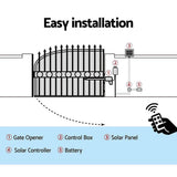 darrahopens Home & Garden > Gate Openers LockMaster Automatic Full Solar Power Swing Gate Opener Kit 600KG