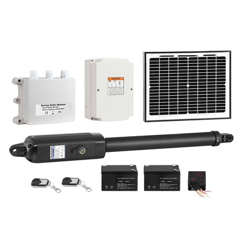 darrahopens Home & Garden > Gate Openers LockMaster Automatic Full Solar Power Swing Gate Opener Kit 600KG