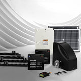 Darrahopens Home & Garden > Gate Openers Lockmaster Automatic Sliding Gate Opener Kit 40W Full Solar Electric 4M 600KG