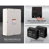 Darrahopens Home & Garden > Gate Openers Lockmaster Automatic Sliding Gate Opener Kit 40W Full Solar Electric 6M 600KG