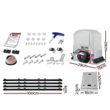 darrahopens Home & Garden > Gate Openers LockMaster Electric Sliding Gate Opener 1200KG With Remote Hardware Kit 4M Rail