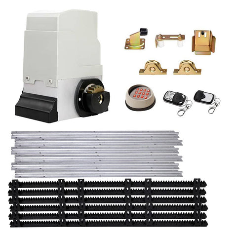 darrahopens Home & Garden > Gate Openers LockMaster Electric Sliding Gate Opener 1800KG Motor Kit Auto Keypad Remote 6M Rail