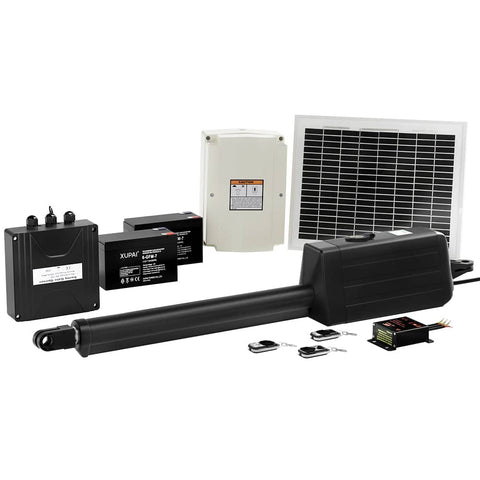 Darrahopens Home & Garden > Gate Openers Lockmaster Single Swing Gate Opener 10W Solar Power Automatic Electric 300KG 5M