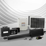 Darrahopens Home & Garden > Gate Openers Lockmaster Single Swing Gate Opener 20W Full Solar Power Automatic 300KG 5M