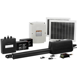 Darrahopens Home & Garden > Gate Openers Lockmaster Single Swing Gate Opener 20W Full Solar Power Automatic 300KG 5M