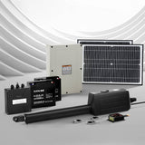 Darrahopens Home & Garden > Gate Openers Lockmaster Single Swing Gate Opener 40W Full Solar Power Automatic 300KG 5M