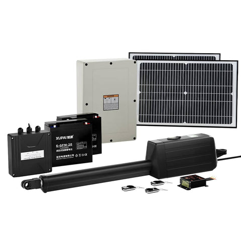Darrahopens Home & Garden > Gate Openers Lockmaster Single Swing Gate Opener 40W Full Solar Power Automatic 300KG 5M