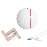 darrahopens Home & Garden > Green Houses Devanti Aroma Diffuser LED Moon Lamp 880ml