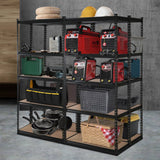 darrahopens Home & Garden > Green Houses Giantz 4X1.8M Garage Shelving Warehouse Rack Storage Shelves Pallet Racking Black
