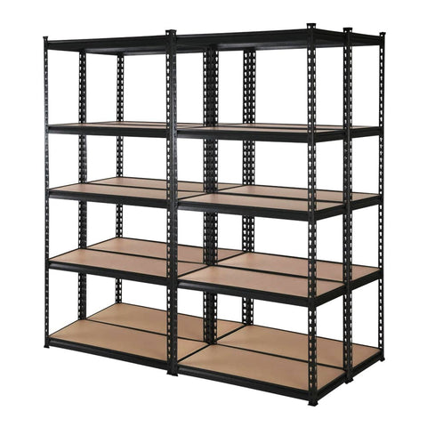 darrahopens Home & Garden > Green Houses Giantz 4X1.8M Garage Shelving Warehouse Rack Storage Shelves Pallet Racking Black
