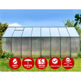 darrahopens Home & Garden > Green Houses Greenfingers Aluminium Greenhouse Polycarbonate Green House Garden Shed 5.1x2.44M