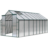 darrahopens Home & Garden > Green Houses Greenfingers Aluminium Greenhouse Polycarbonate Green House Garden Shed 5.1x2.44M