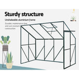 darrahopens Home & Garden > Green Houses Greenfingers Greenhouse Aluminium Green House Garden Polycarbonate 2.52x1.27M