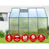 darrahopens Home & Garden > Green Houses Greenfingers Greenhouse Aluminium Green House Garden Polycarbonate 2.52x1.27M