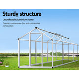 darrahopens Home & Garden > Green Houses Greenfingers Greenhouse Aluminium Green House Garden Shed Greenhouses 2.42x1.9M