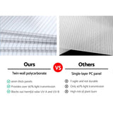 darrahopens Home & Garden > Green Houses Greenfingers Greenhouse Aluminium Green House Garden Shed Greenhouses 2.42x1.9M