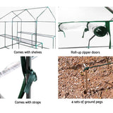 darrahopens Home & Garden > Green Houses Greenfingers Greenhouse Garden Shed Green House 1.9X1.2M Storage Greenhouses Clear