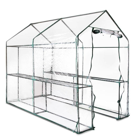 darrahopens Home & Garden > Green Houses Greenfingers Greenhouse Garden Shed Green House 1.9X1.2M Storage Greenhouses Clear