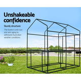 darrahopens Home & Garden > Green Houses Greenfingers Greenhouse Garden Shed Green House 1.9X1.2M Storage Plant Lawn