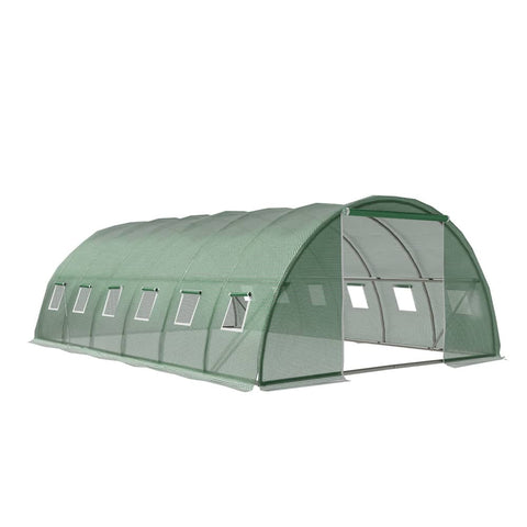 Darrahopens Home & Garden > Green Houses Greenfingers Greenhouse Walk in Green House Tunnel Plant Flower Garden Shed 6X4M