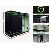 Darrahopens Home & Garden > Green Houses Greenfingers Grow Tent 2200W LED Grow Light Hydroponic Kit System 2.4x1.2x2M