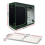 Darrahopens Home & Garden > Green Houses Greenfingers Grow Tent 2200W LED Grow Light Hydroponic Kit System 2.4x1.2x2M