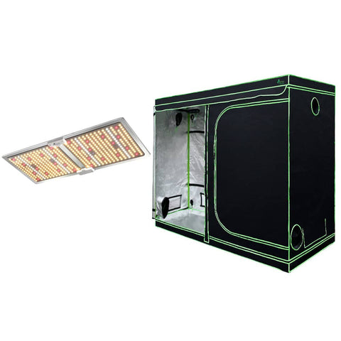 Darrahopens Home & Garden > Green Houses Greenfingers Grow Tent 2200W LED Grow Light Hydroponic Kit System 2.4x1.2x2M