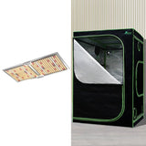 Darrahopens Home & Garden > Green Houses Greenfingers Grow Tent 2200W LED Grow Light Hydroponic Kits System 1.5x1.5x2M