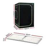 Darrahopens Home & Garden > Green Houses Greenfingers Grow Tent 2200W LED Grow Light Hydroponic Kits System 1.5x1.5x2M