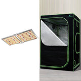 Darrahopens Home & Garden > Green Houses Greenfingers Grow Tent 2200W LED Grow Light Hydroponics Kits System 1.2x1.2x2M