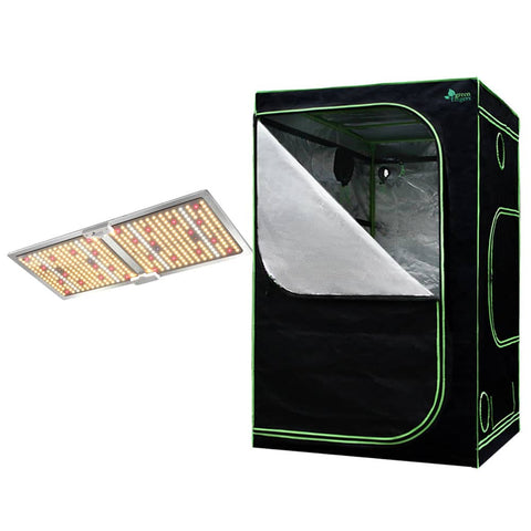 Darrahopens Home & Garden > Green Houses Greenfingers Grow Tent 2200W LED Grow Light Hydroponics Kits System 1.2x1.2x2M