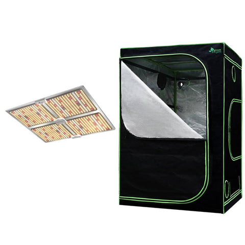 Darrahopens Home & Garden > Green Houses Greenfingers Grow Tent 4500W LED Grow Light Hydroponic Kits System 1.5x1.5x2M