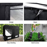 darrahopens Home & Garden > Green Houses Greenfingers Hydroponics Grow Tent Kits Hydroponic Grow System 2.4m x 1.2m x 2m 600D Oxford