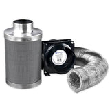 darrahopens Home & Garden > Green Houses Greenfingers Hydroponics Grow Tent Ventilation Kit Vent Fan Carbon Filter Duct Ducting 4 inch
