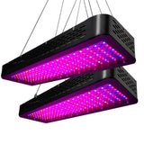 darrahopens Home & Garden > Green Houses Greenfingers Set of 2 LED Grow Light Kit Hydroponic System 2000W Full Spectrum Indoor
