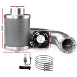 darrahopens Home & Garden > Green Houses Greenfingers Ventilation Fan and Active Carbon Filter Ducting Kit