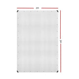 darrahopens Home & Garden > Green Houses Instahut 2x3m Tarp Camping Tarps Poly Tarpaulin Heavy Duty Cover 135gsm Clear